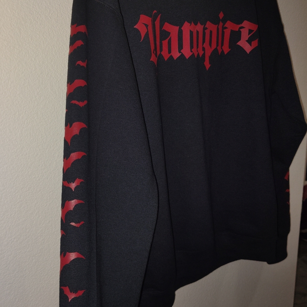 Vampire Black and Red Men's Sweater - Picture 4 of 5